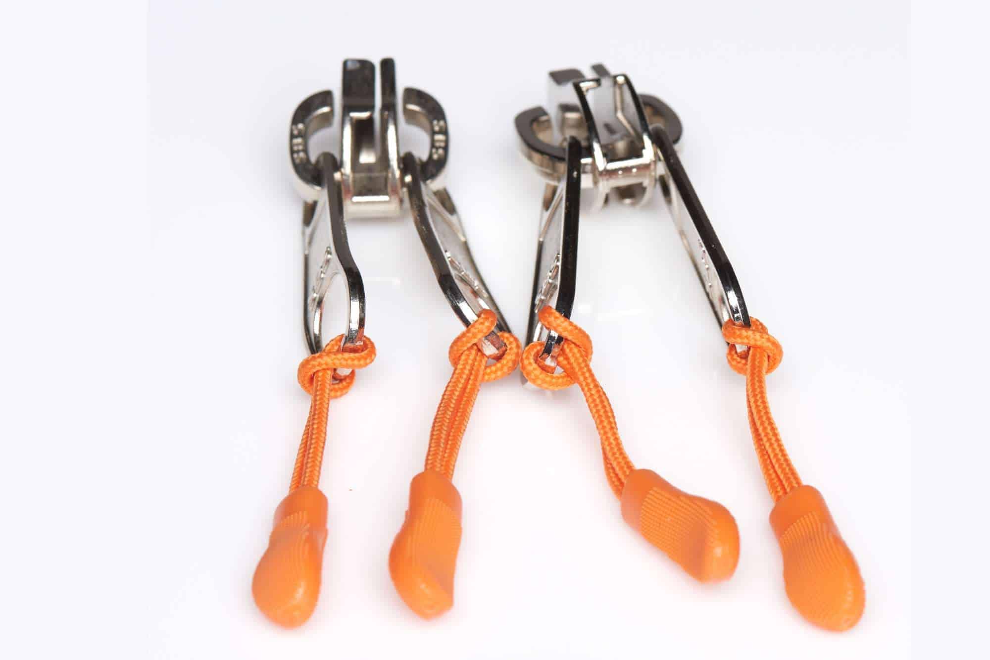 Bright-Orange Zip Pullers - 10 Pack
