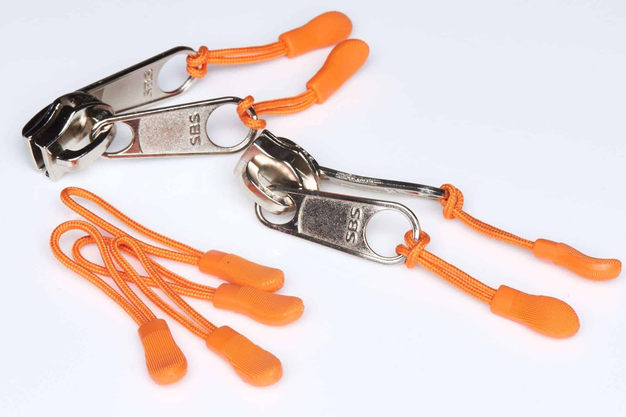 Bright-Orange Zip Pullers - 10 Pack view 2