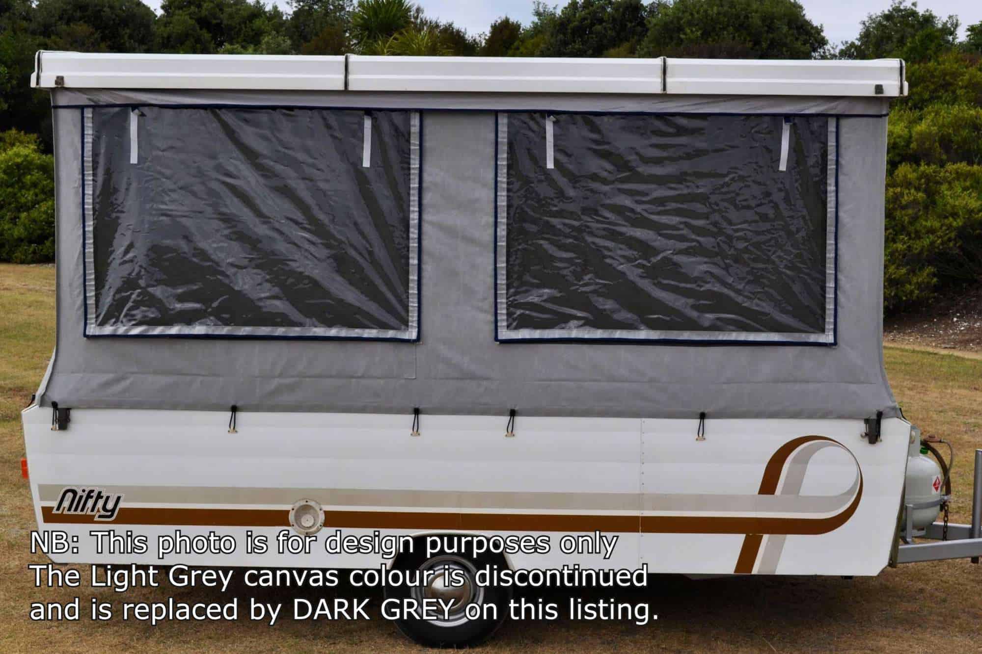 Dark Grey Nifty Nomad Canvas Band view 4