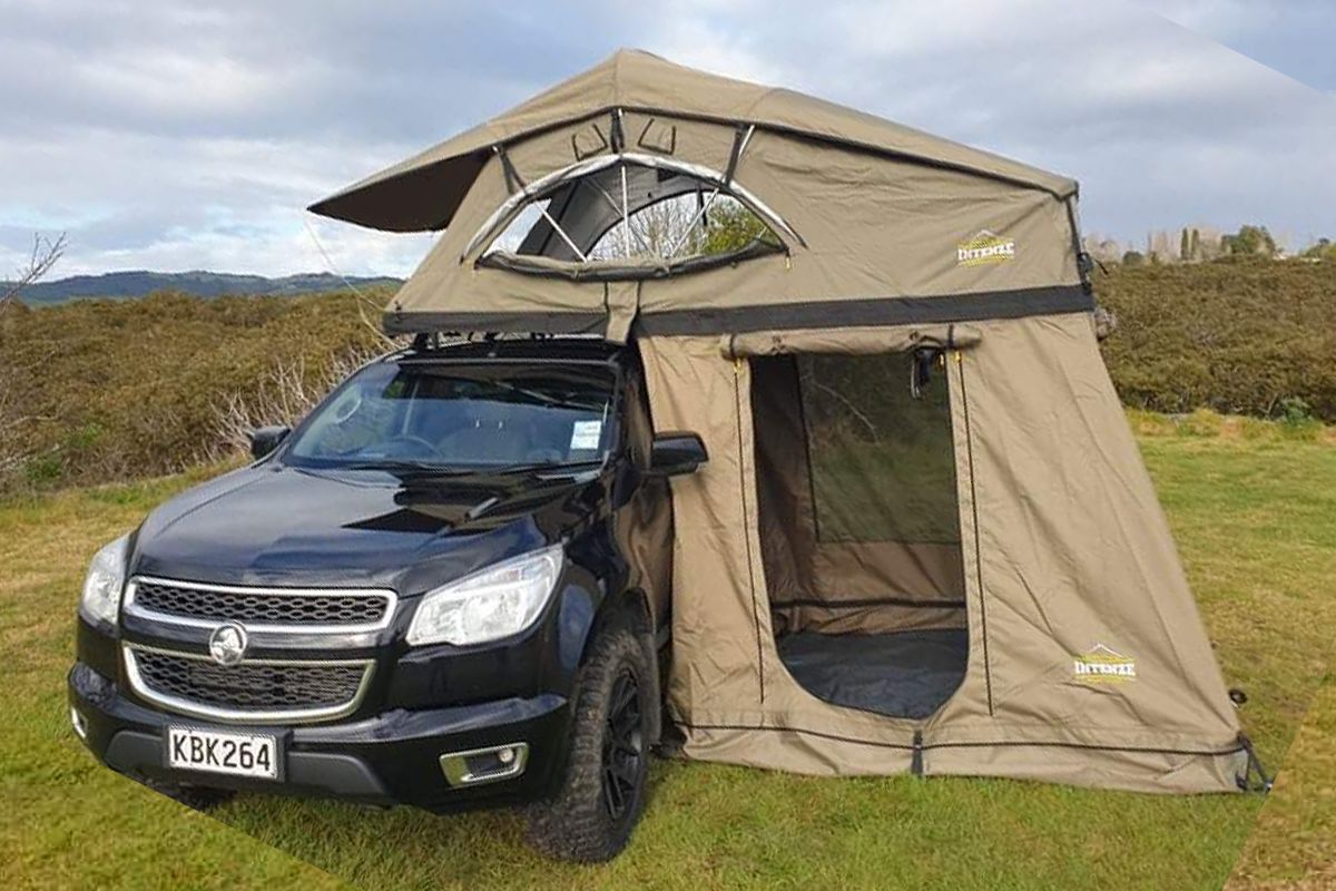 Luxmore Family Roof Top Tent - All Olive Green, Tent, Fly, Annex, Ladder Extension - 2022