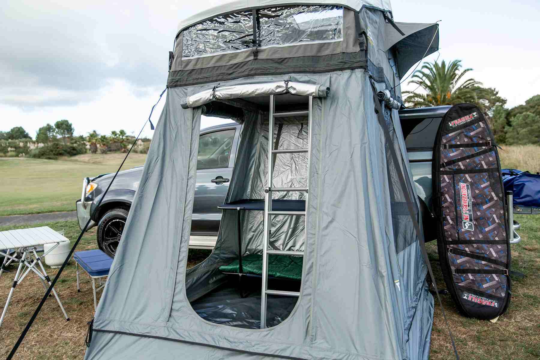 Luxmore Family Roof Top Tent - All Olive Green, Tent, Fly, Annex, Ladder Extension - 2022 view 33