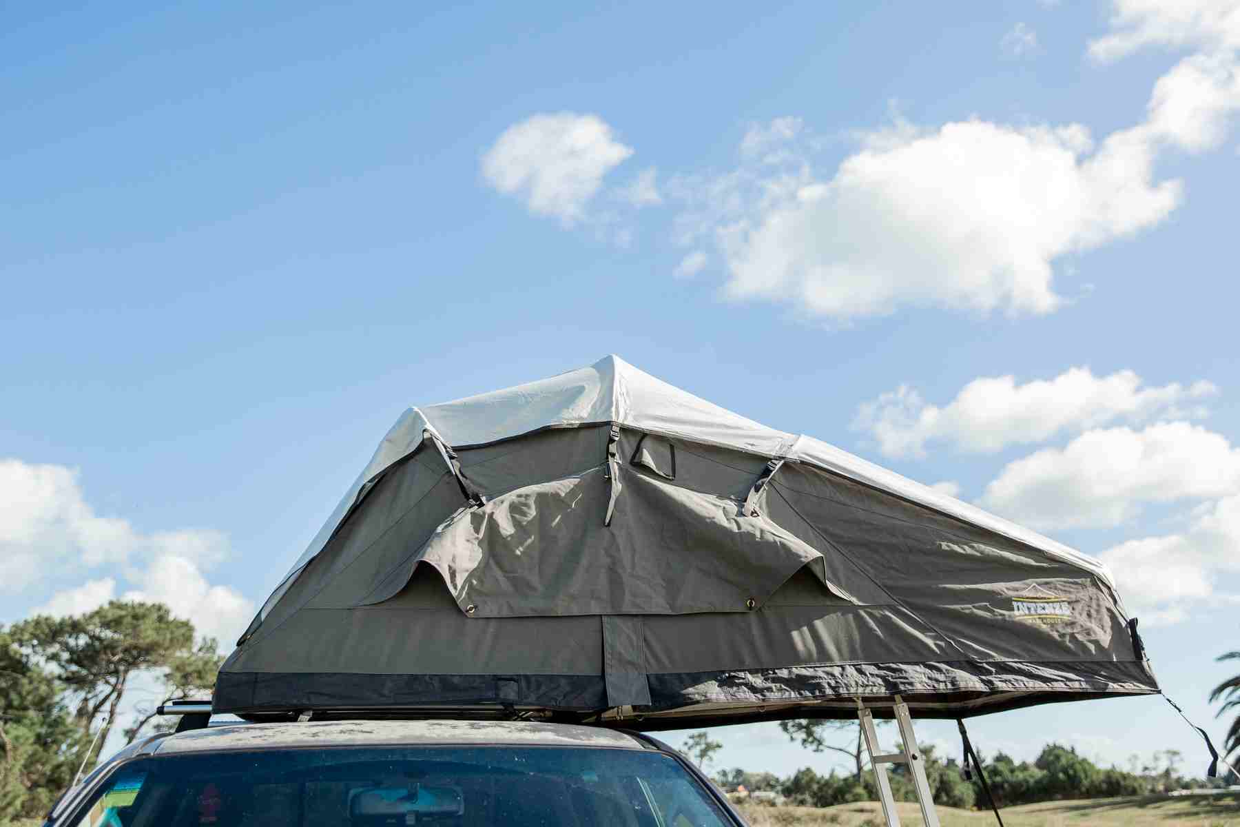 Luxmore Family Roof Top Tent - All Olive Green, Tent, Fly, Annex, Ladder Extension - 2022 view 9