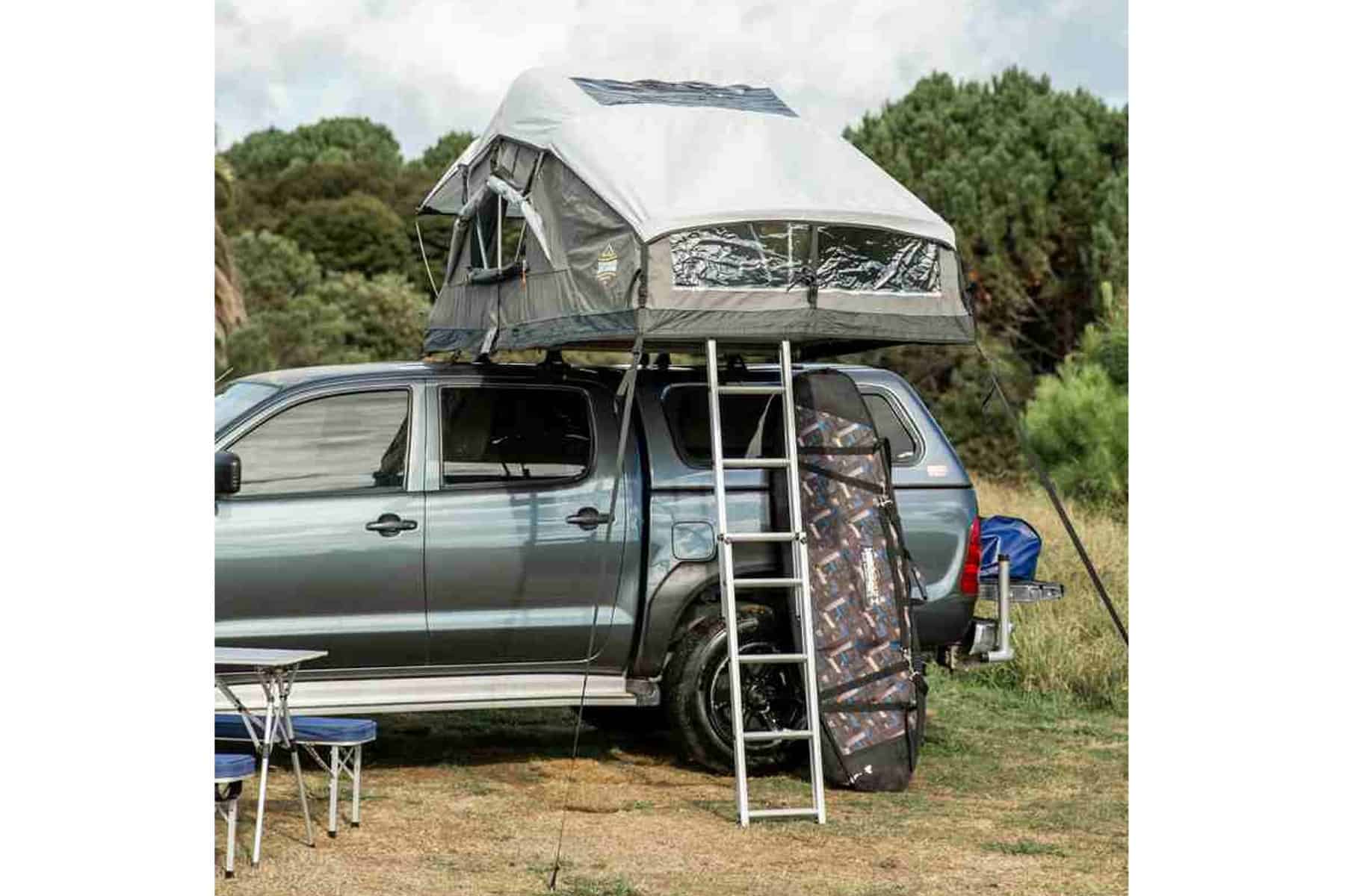 Luxmore Family Roof Top Tent & Lower Annex - Grey w/Grey Fly - 2022 view 11