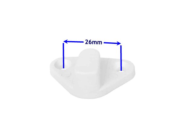 Nylon Lashing Hook - Black or White - Each view 2