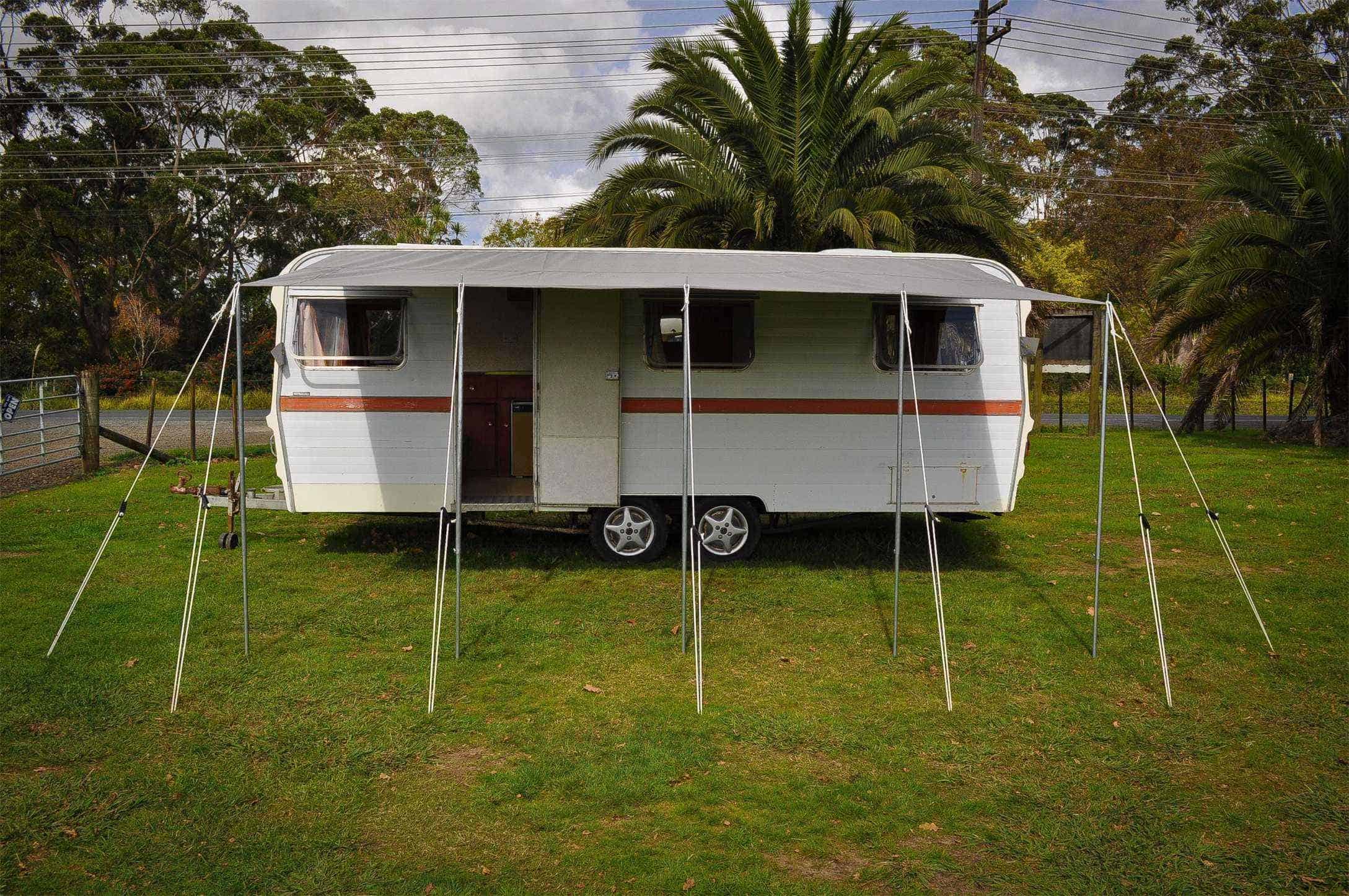 Shade-Roof Awning 4.5m x 2.5m Dark Grey view 2
