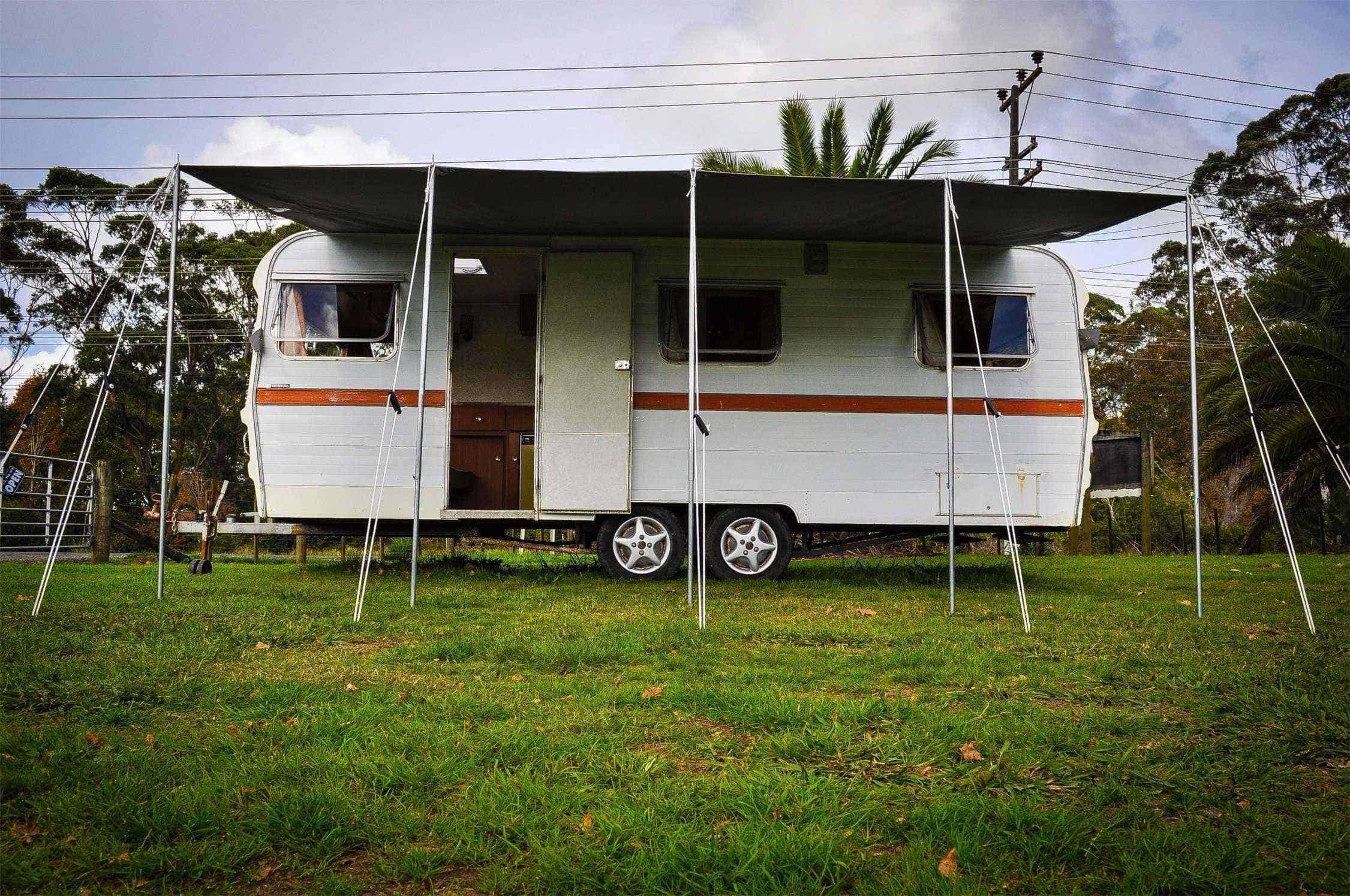 Shade-Roof Awning 4.5m x 2.5m Dark Grey view 5