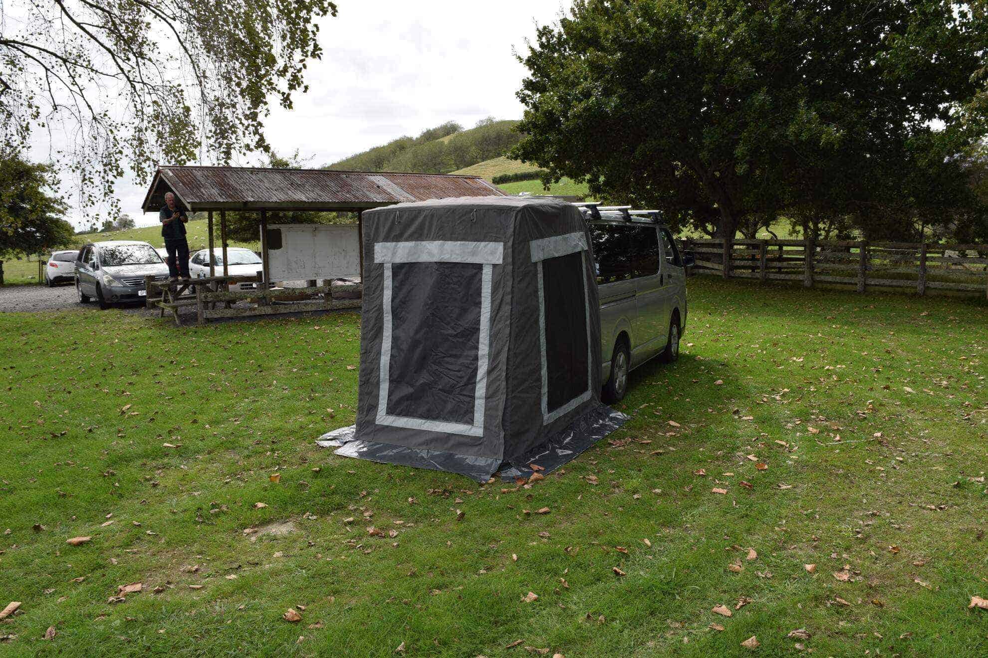 Throw over Rear Van Awning - Toyota Hiace 2004 - present view 5