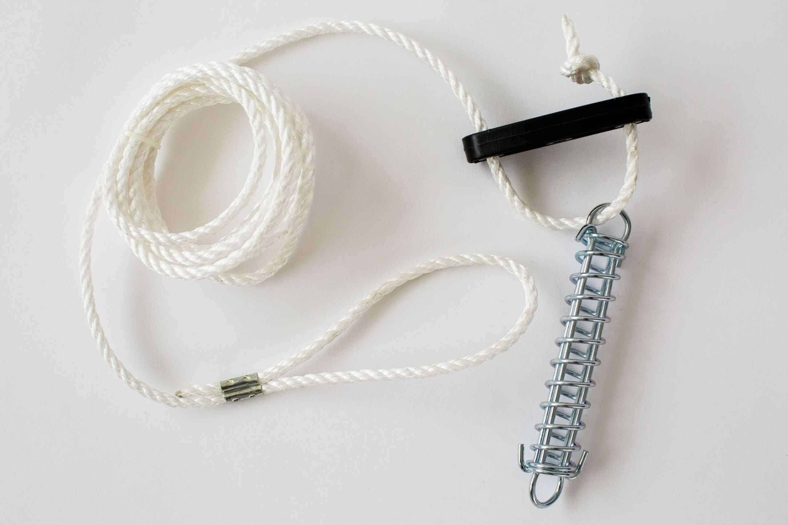 U.V Treated 6mm x 3.5m Quality Guy Rope and 150mm Tracer Spring